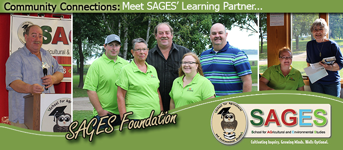 Photos of SAGES foundation volunteers.