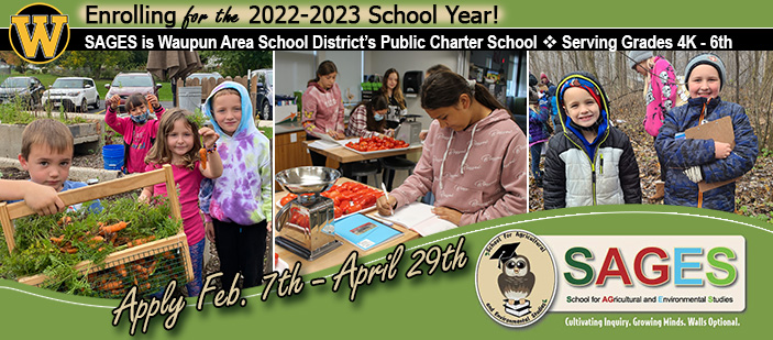 SAGES is enrolling for the 2022-2023 school year (February 7 through April 29, 2022).