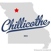 Map of Missouri with Chillicothe identified