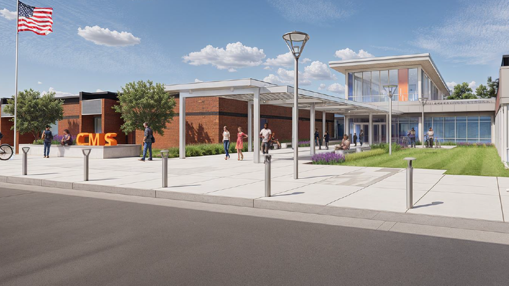 rendering of new CMS building 