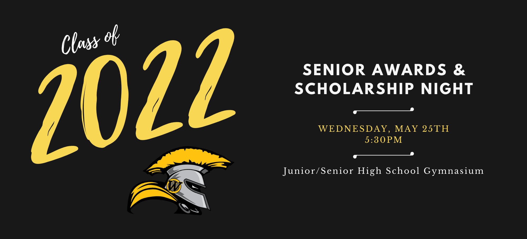 Senior Awards & Scholarship Night info