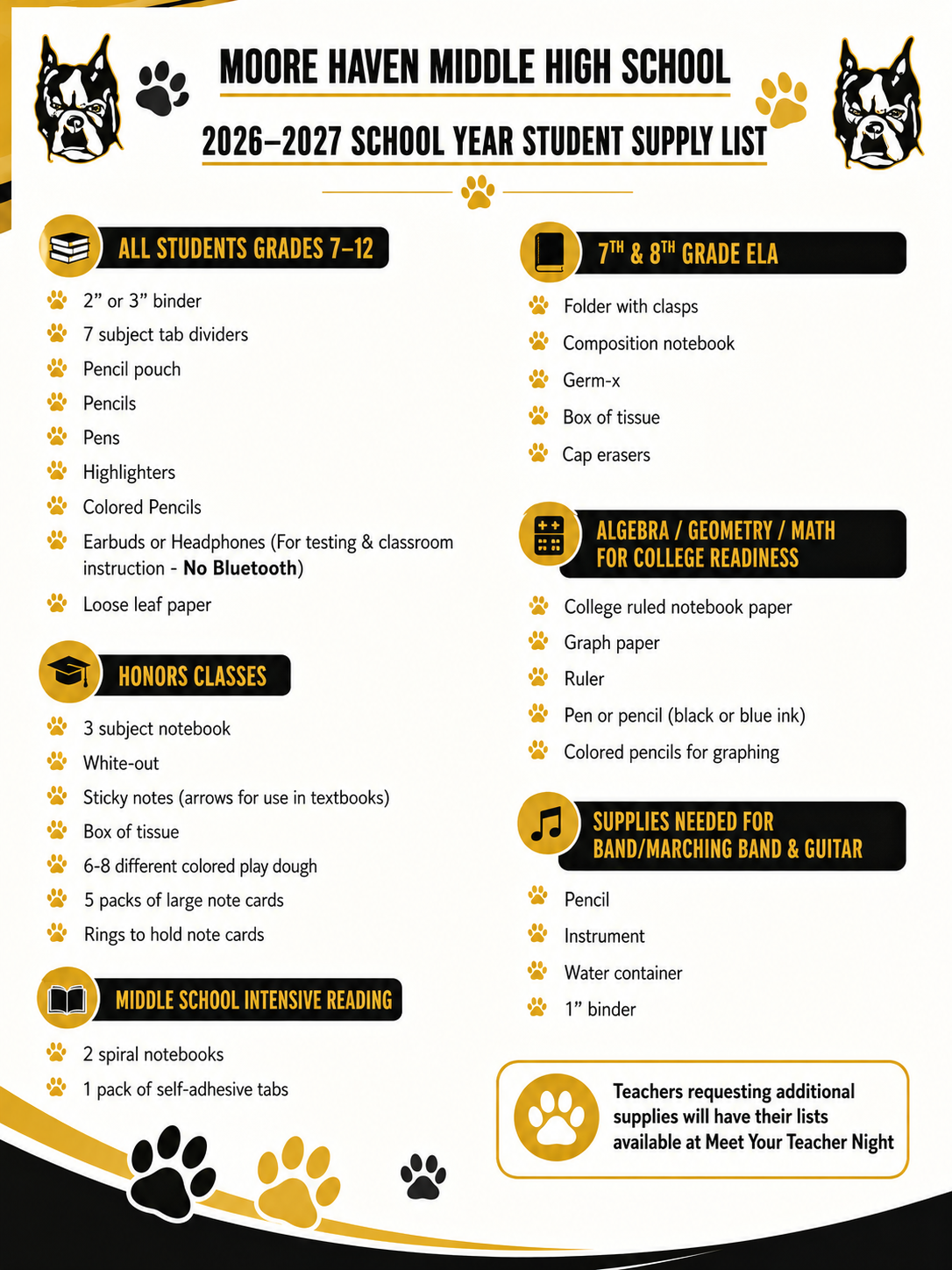 Supply List