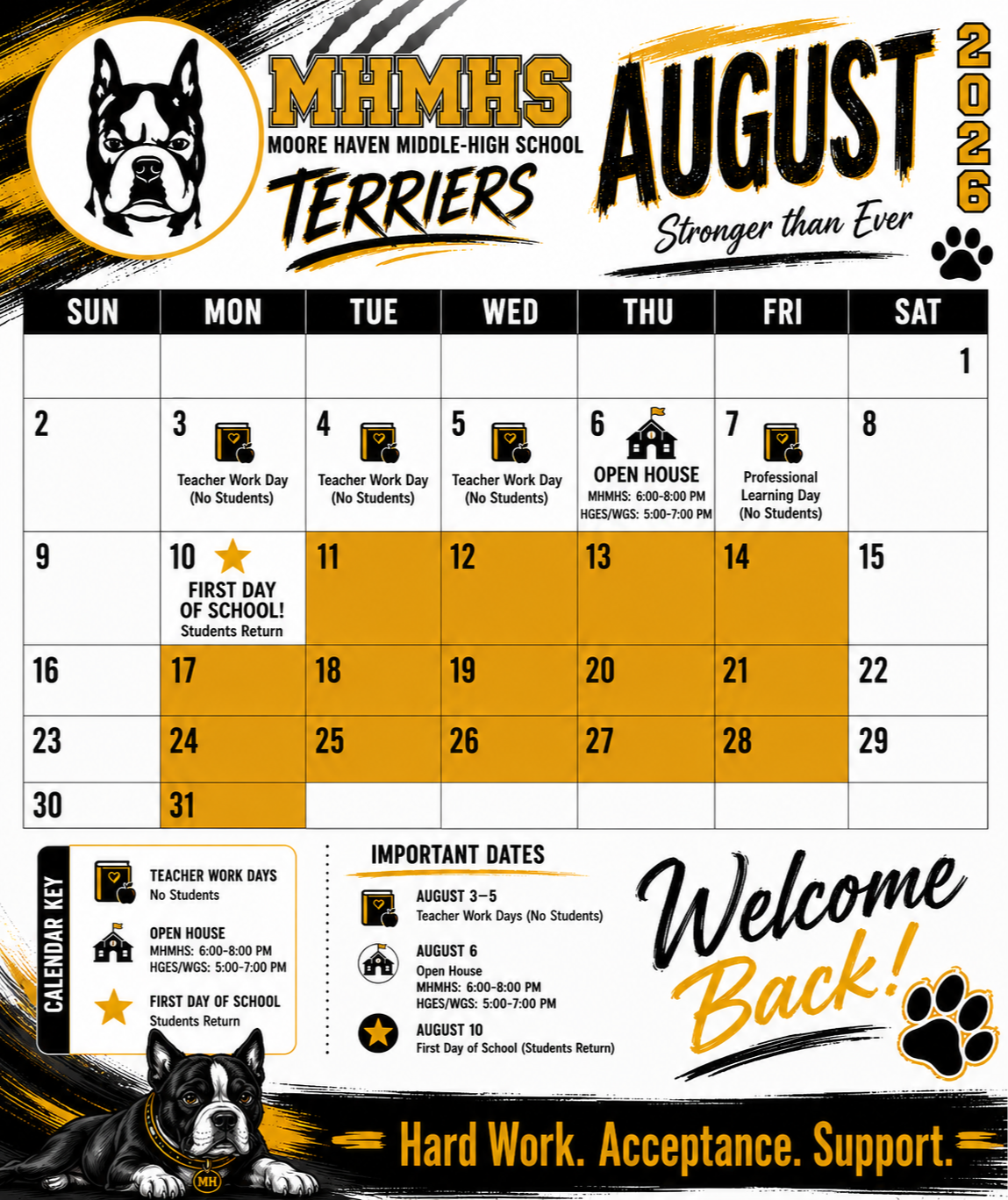August Calendar