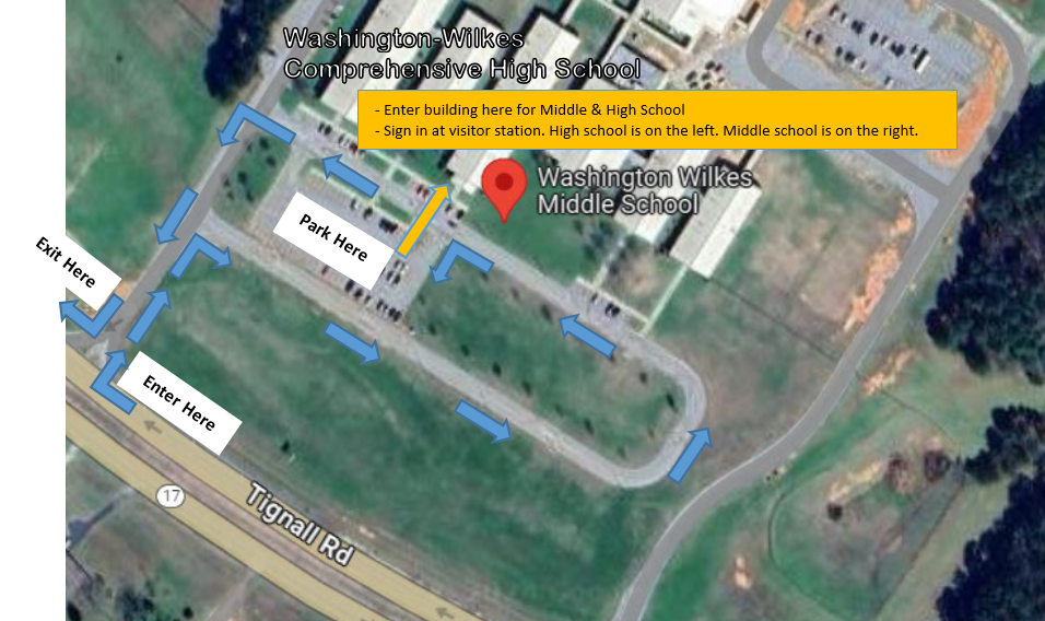 W-WMS & W-WCHS Parking Map