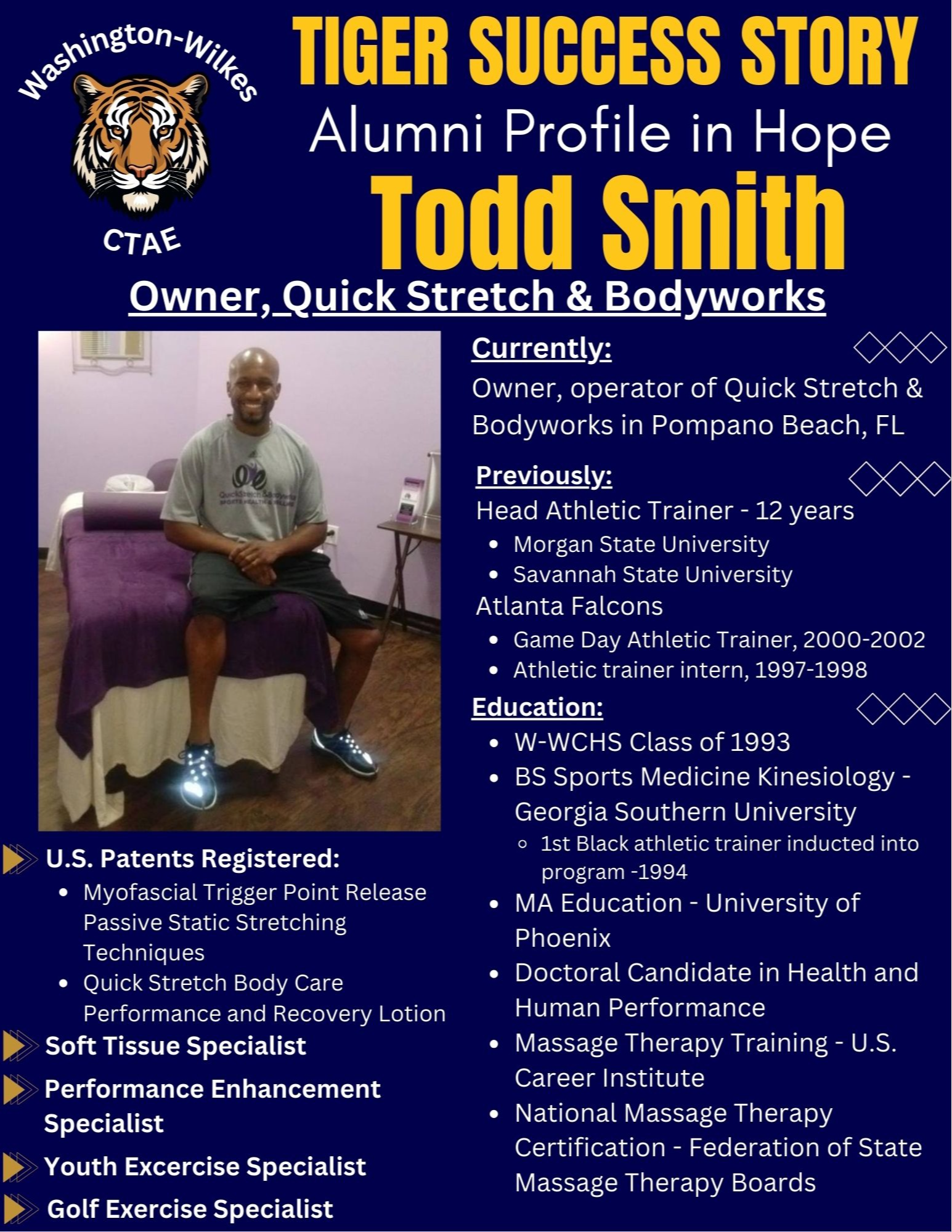 Tiger Success Story - Todd Smith - 1993