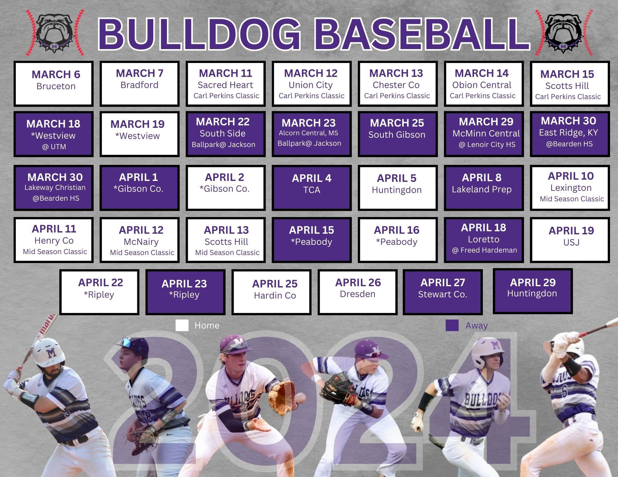 bulldog schedule