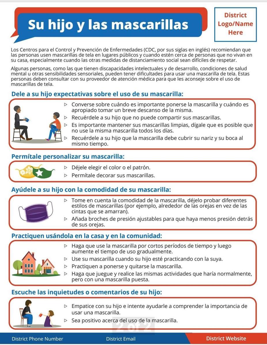 Su hijo y las mascarillas