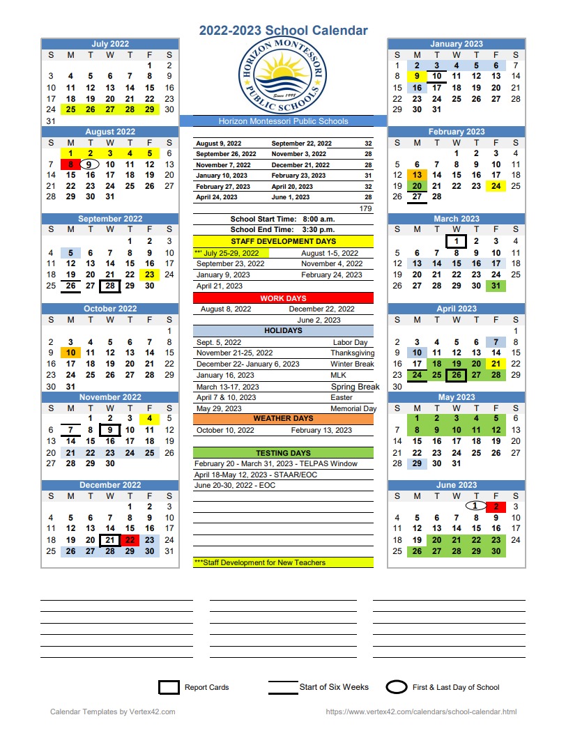 Calendars and Newsletters HM IV Pearland