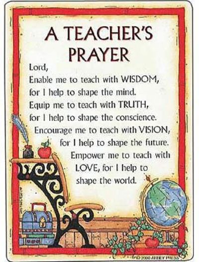 Teacher prayer