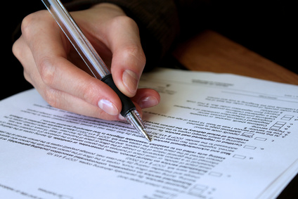 pen in hand