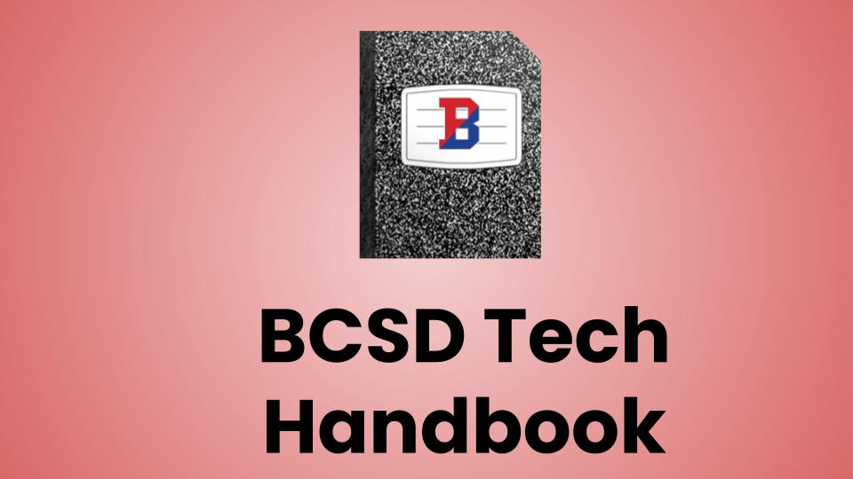 BCSD Tech Handbook