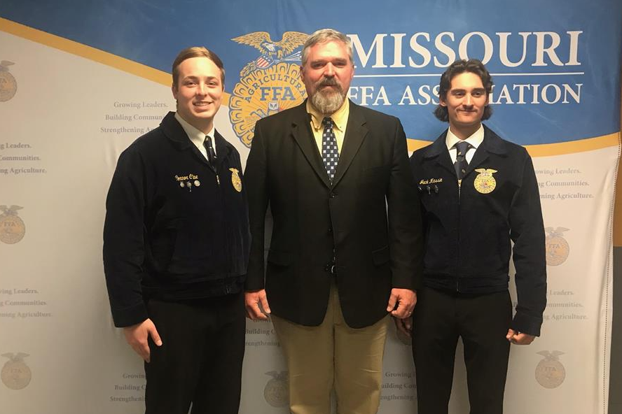 Sponsor and Students at State FFA Convention