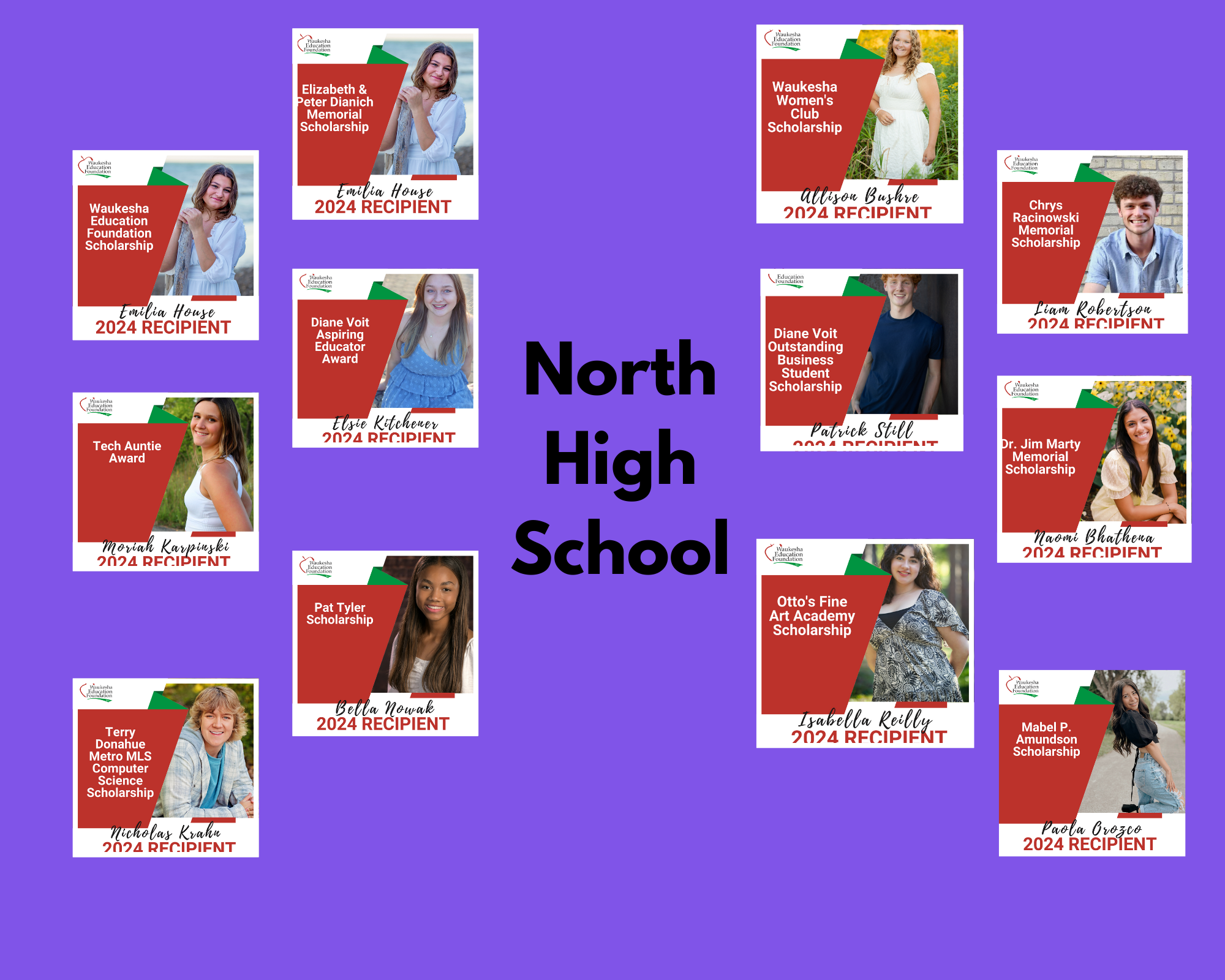 North HS 2024 Scholarship Winners