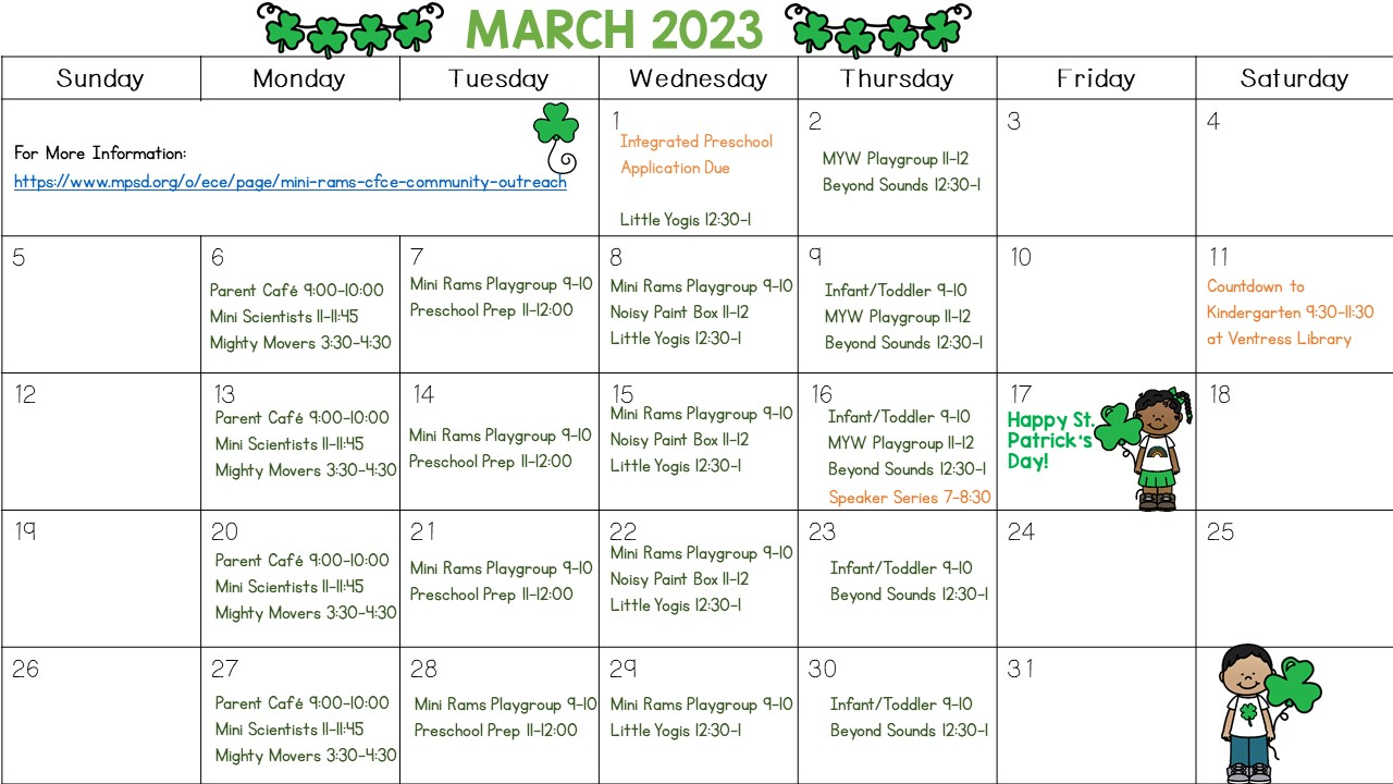 February Community Calendar