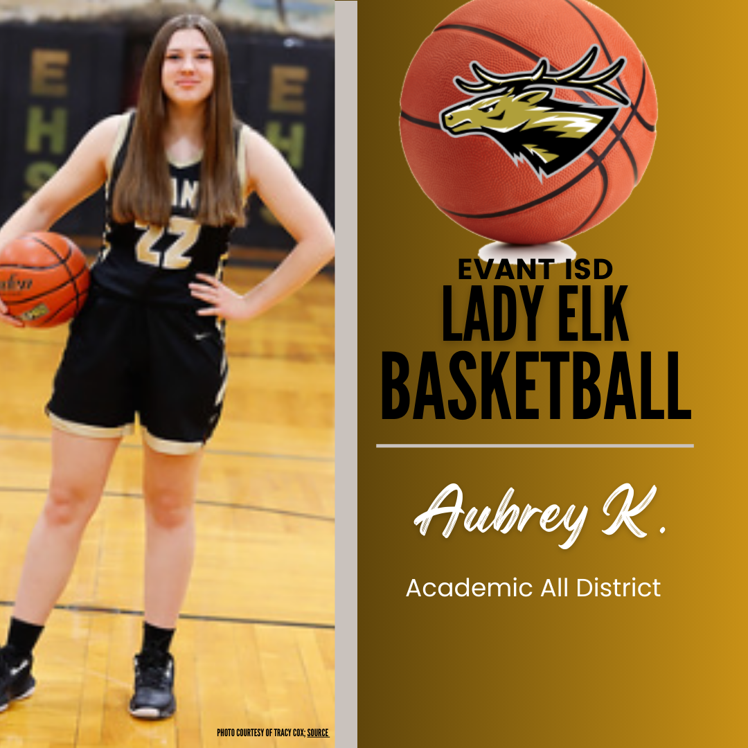 Aubrey K, All District Basketball Honors