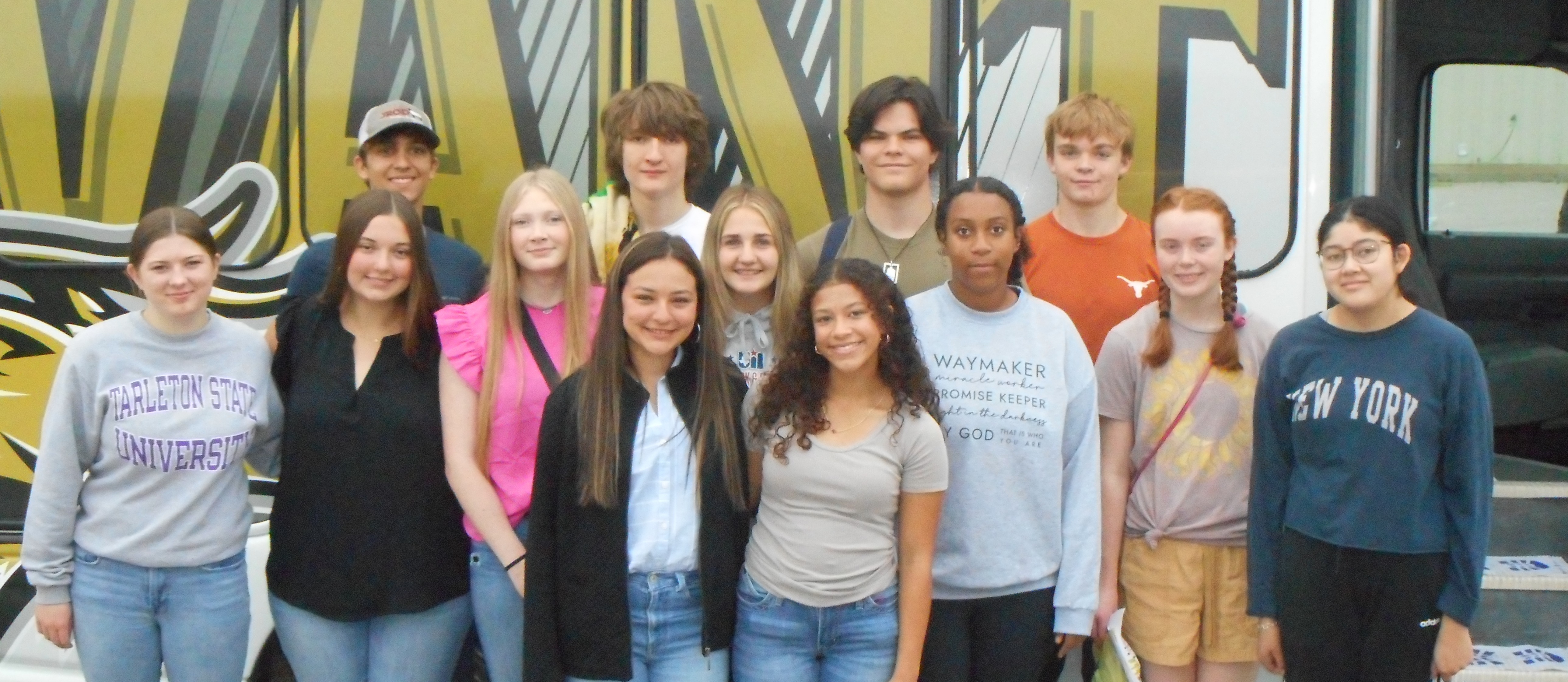 Evant High School Students traveling to Regional UIL in Plano, image