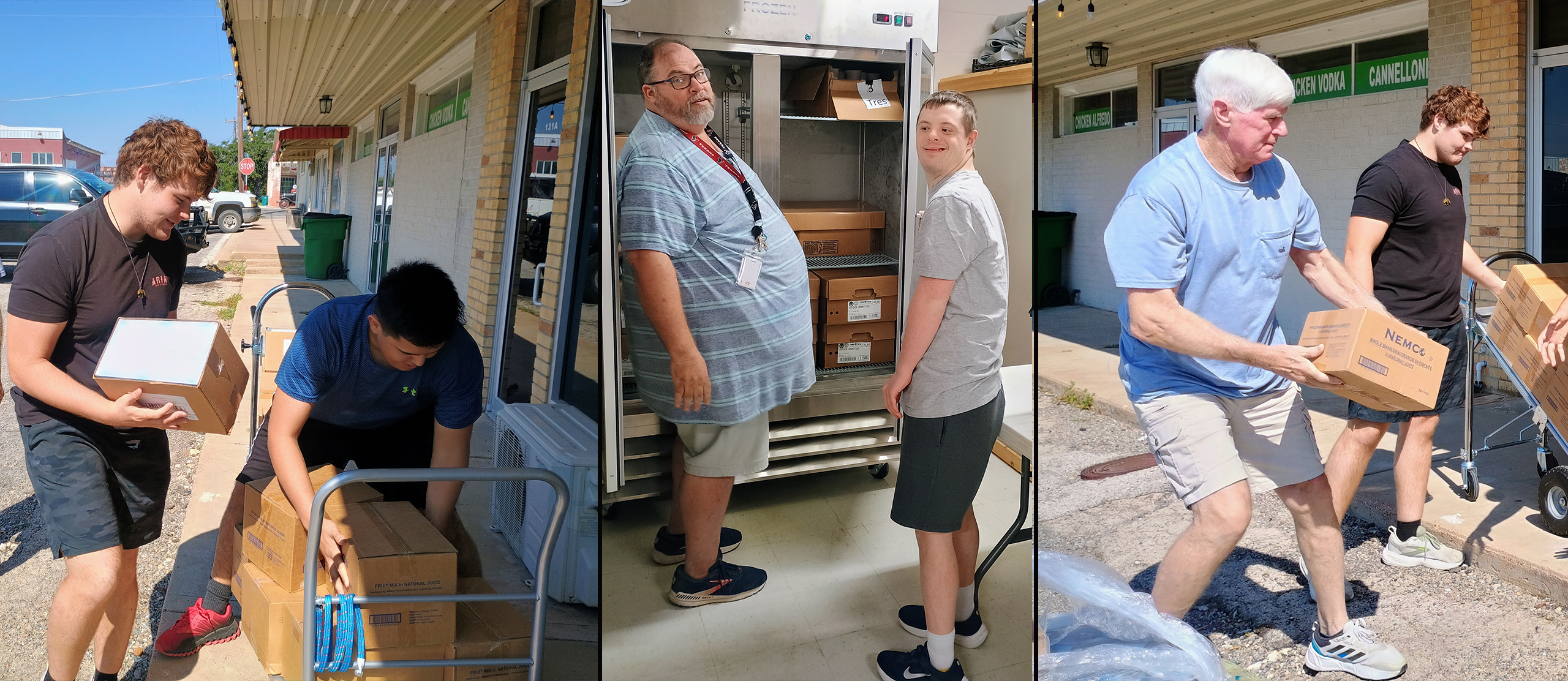 ACE Food Pantry Restocking, images