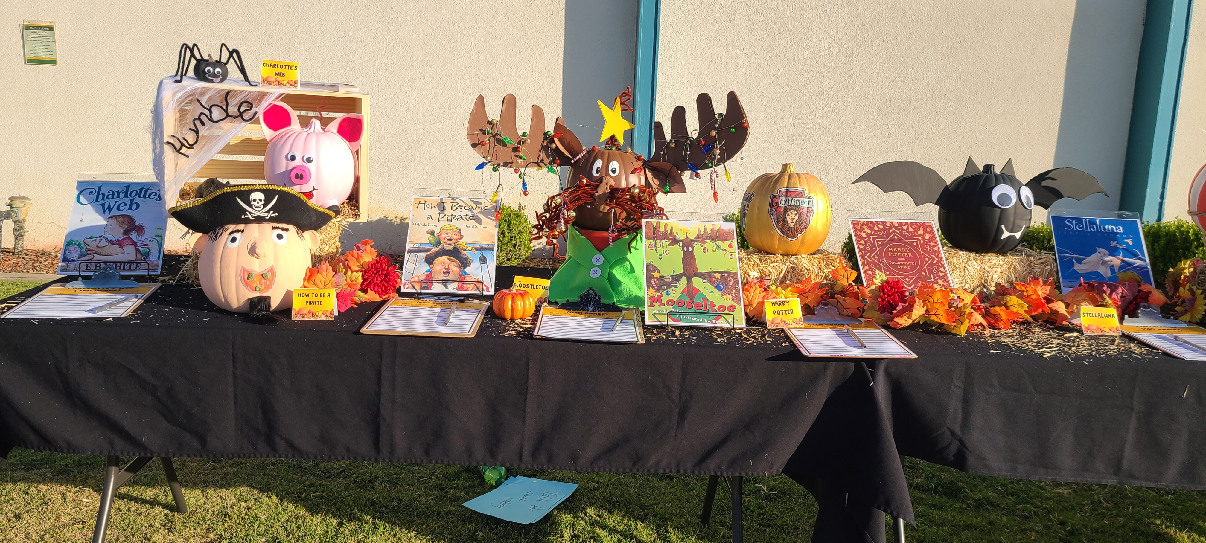 Literacy Team Pumpkins for Auction