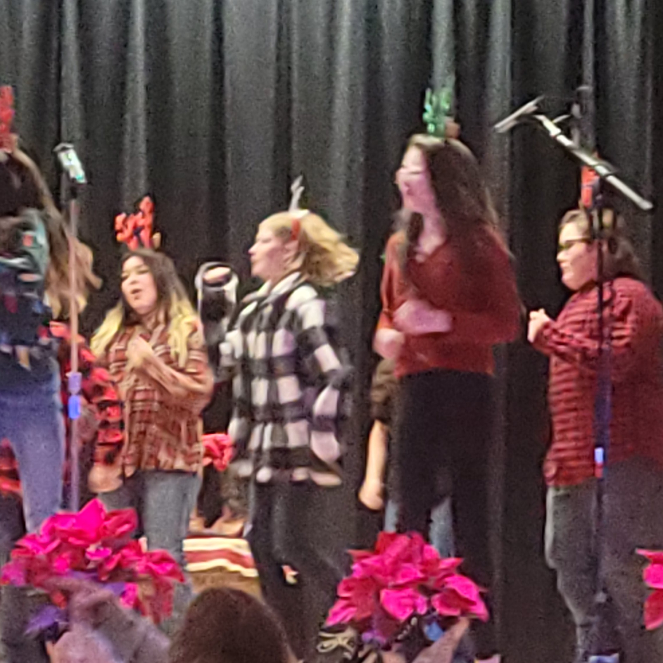 6th grade performing in the Christmas Program