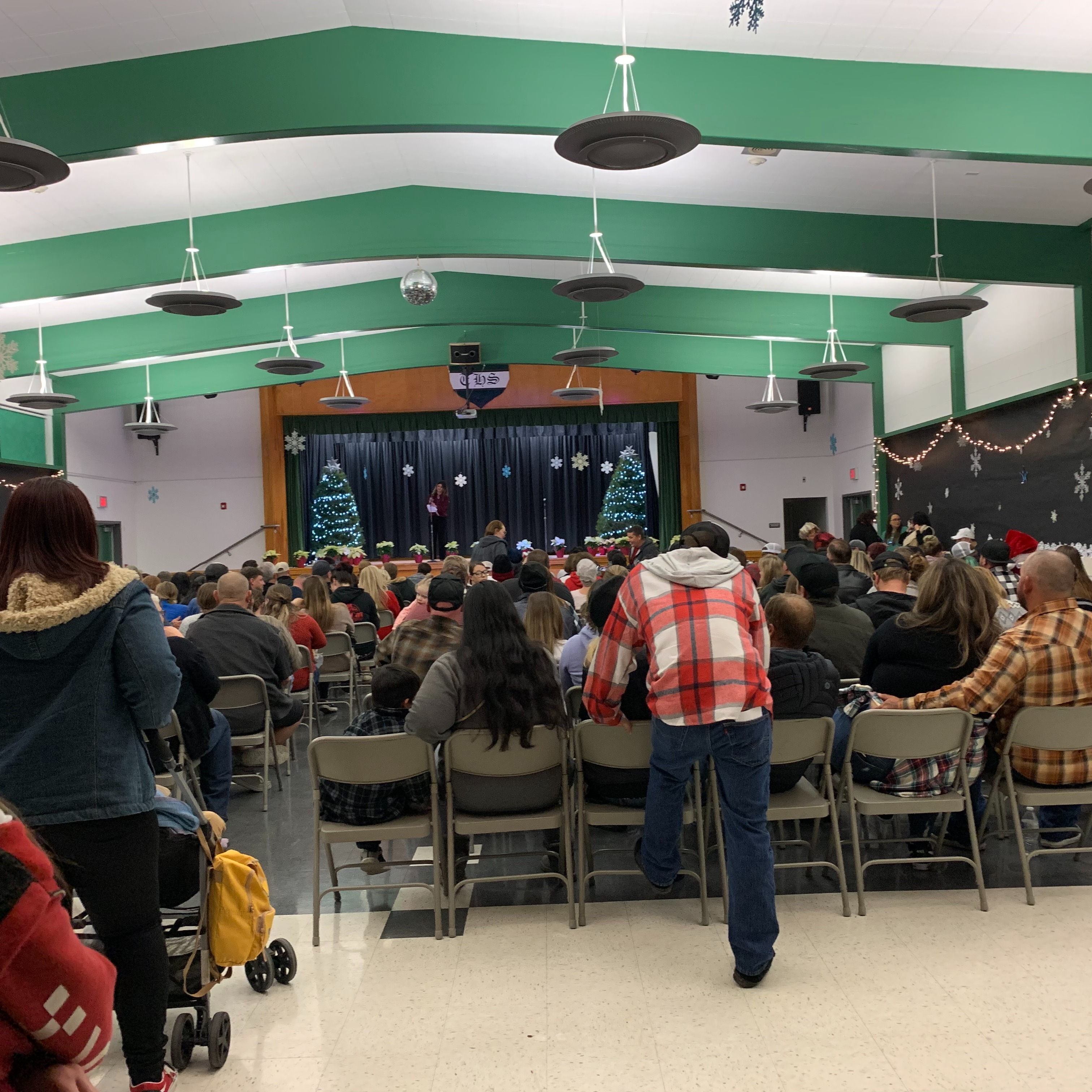 A packed house in the Elk Hills auditorium for the annual Christmas Program