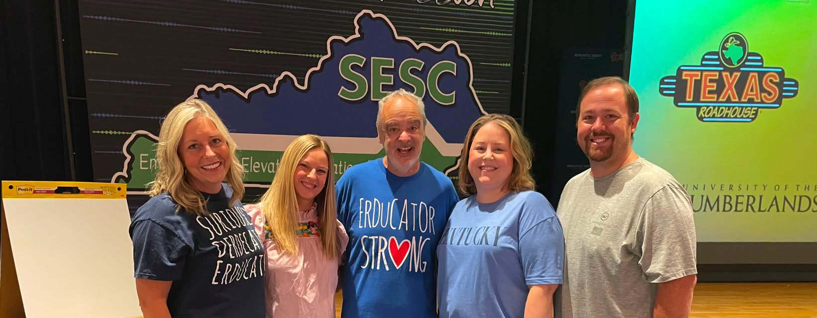Gerry Brooks and teachers