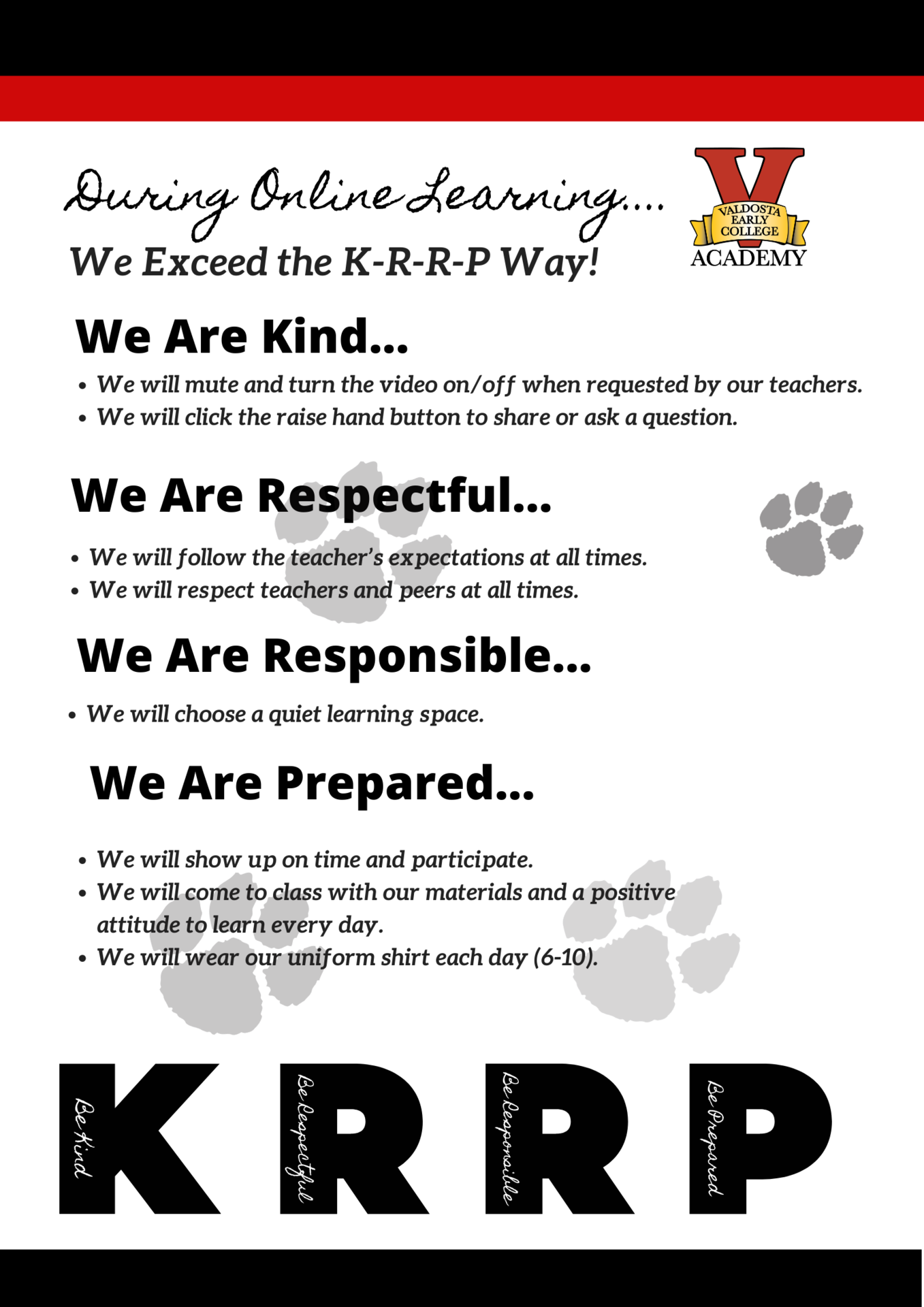 We are kind...