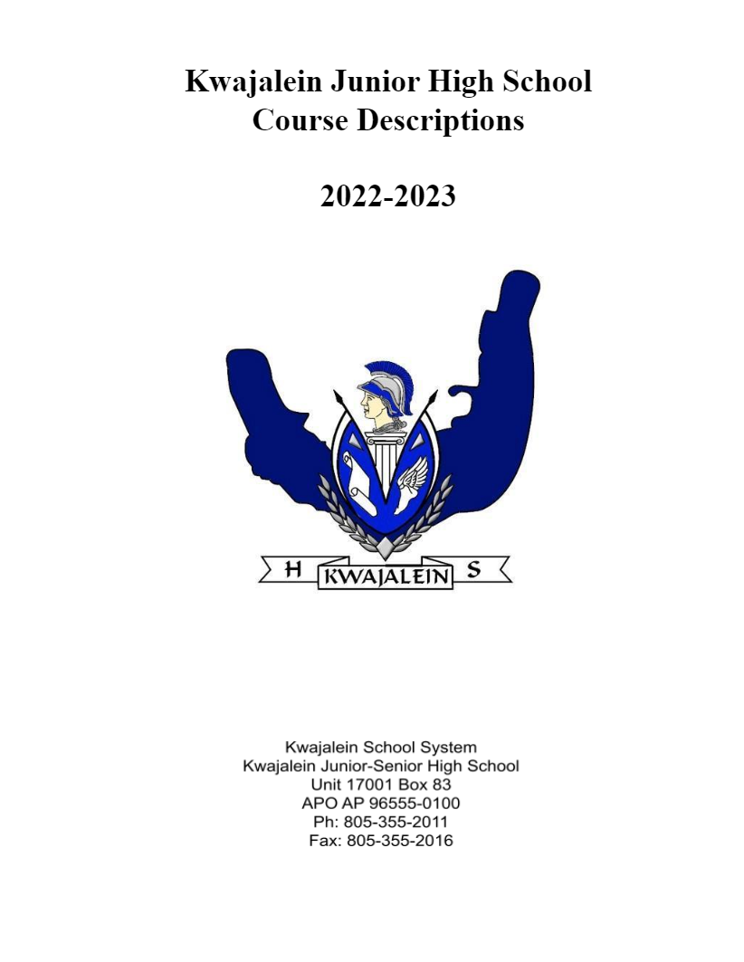 JR HS Course Descriptions