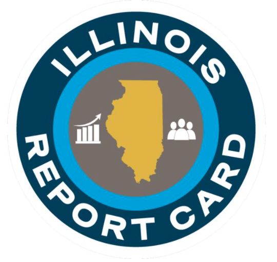 Illinois Report Card logo and button
