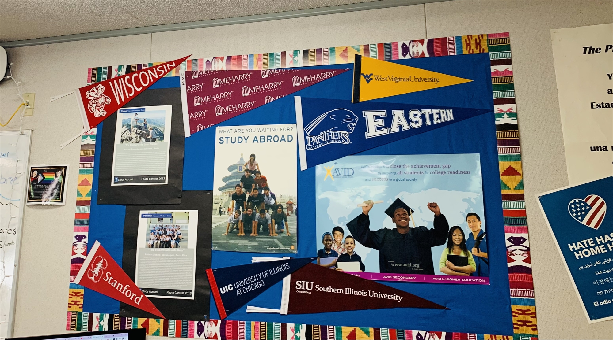 AVID bulletin board