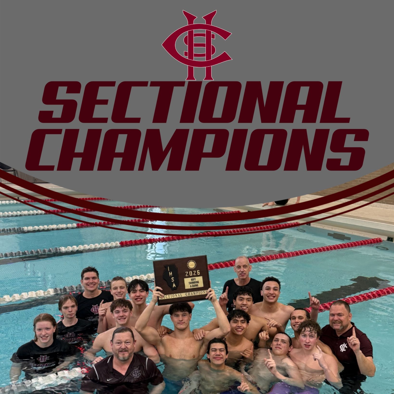 Central Boys Swimming win Section Champaiongship
