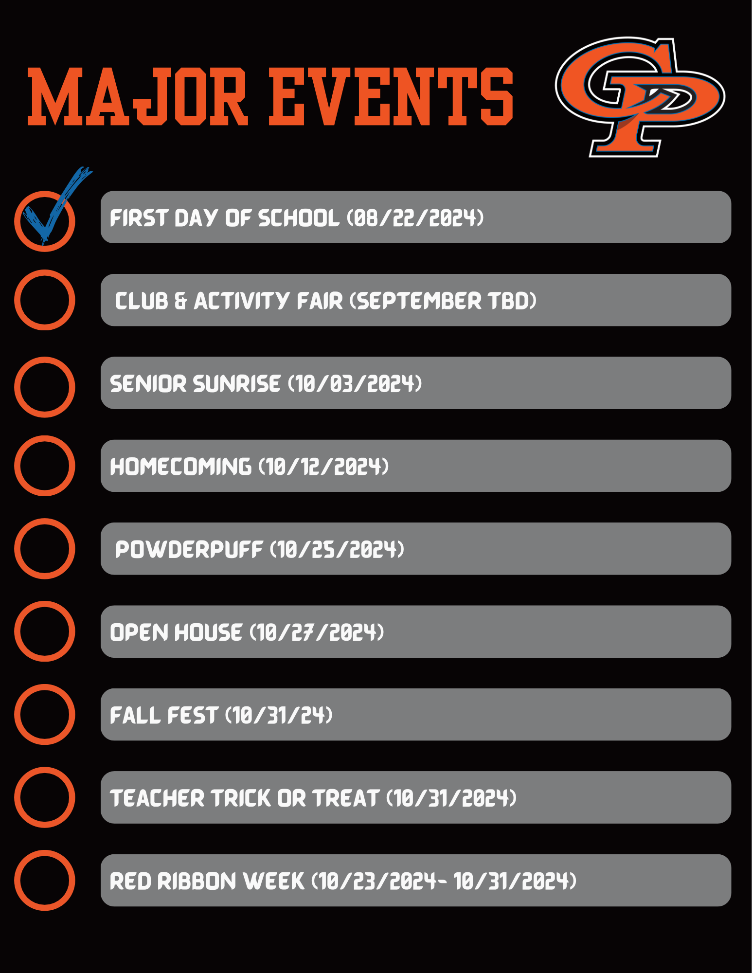 2024-2025 Checklist I