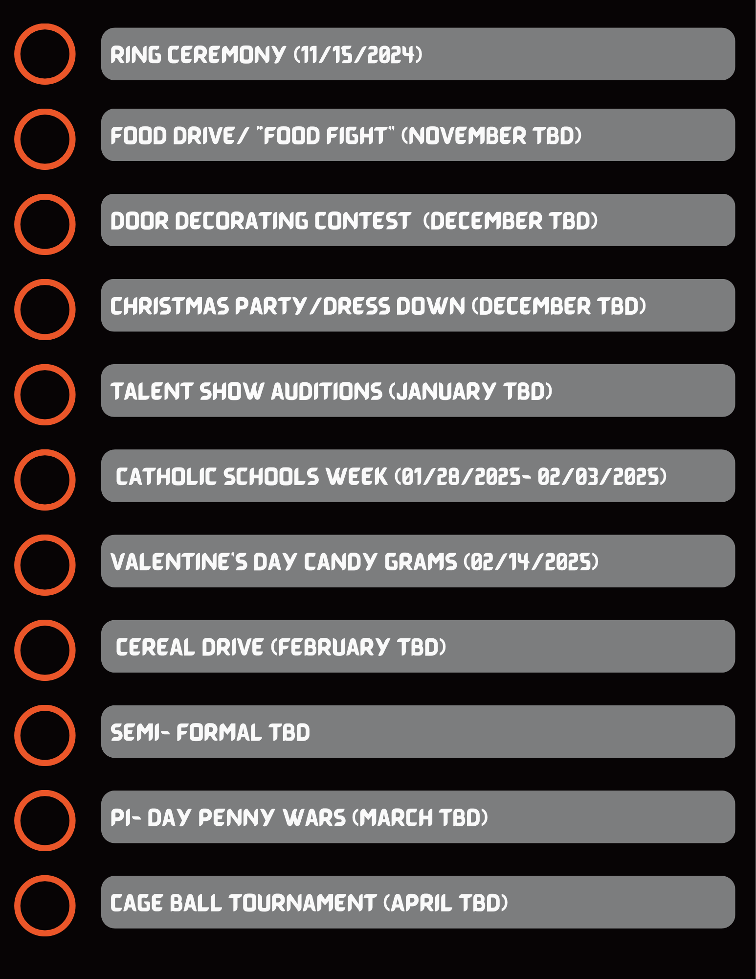 2024-2025 Checklist II