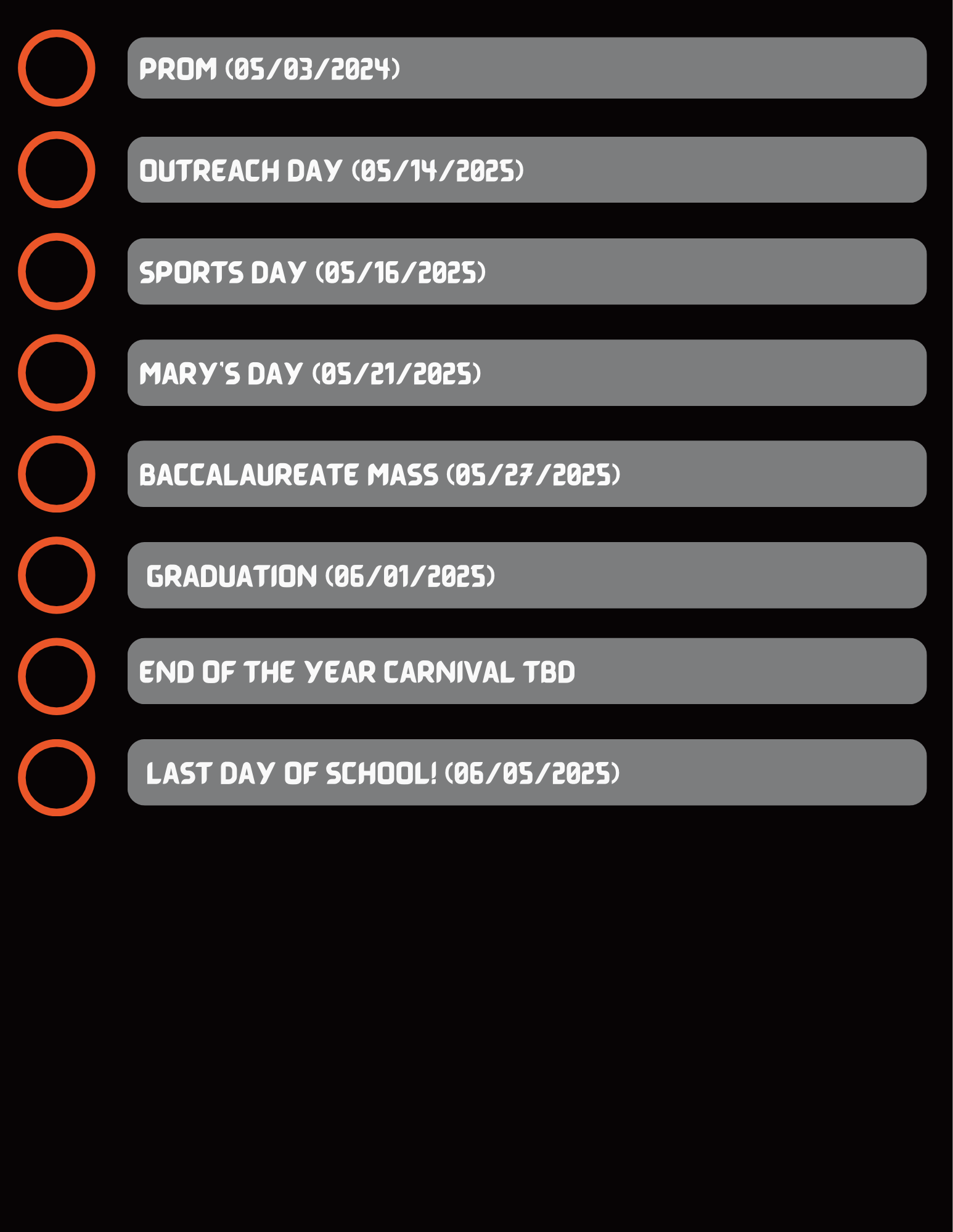 2024-2025 Checklist III