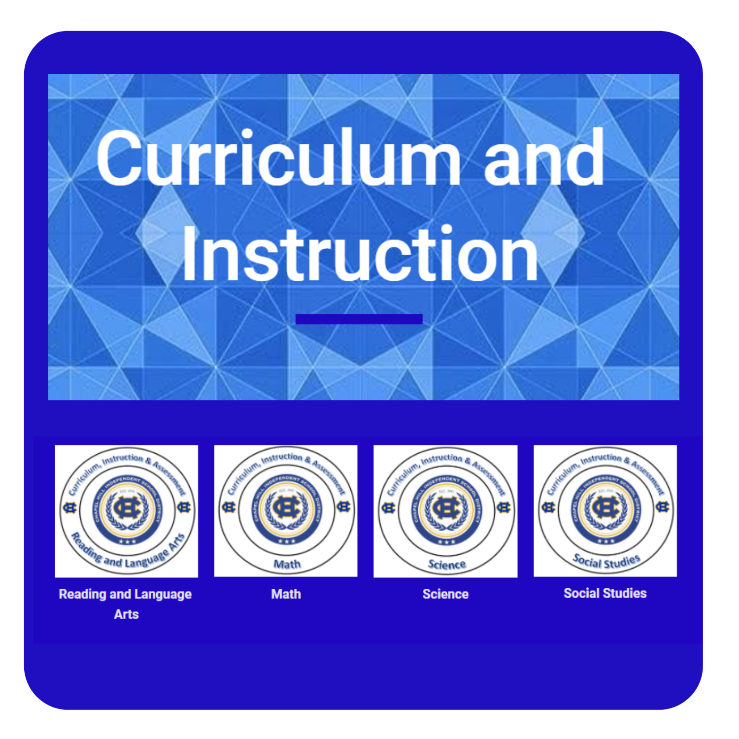 Curriculum and Instruction