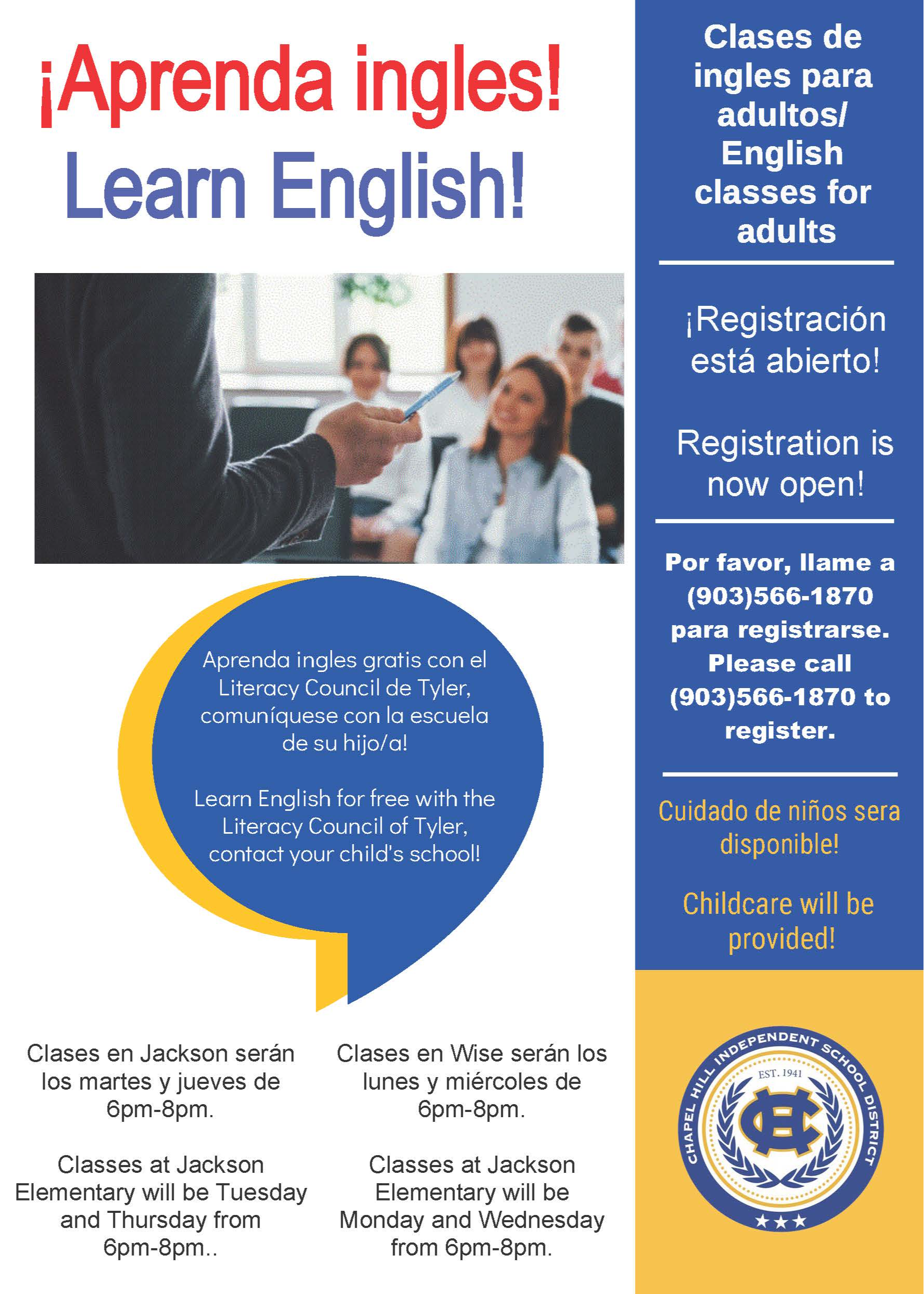 Clase de Inglés Gratis - Free ESL Class