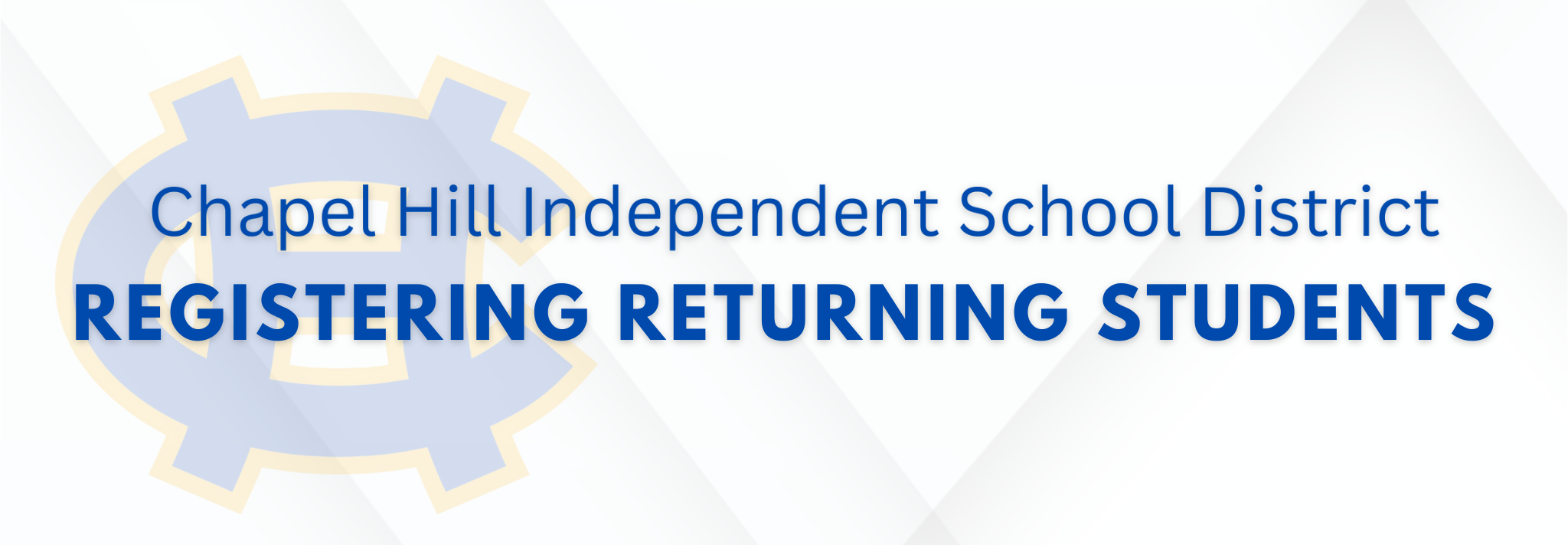 Registering returning students