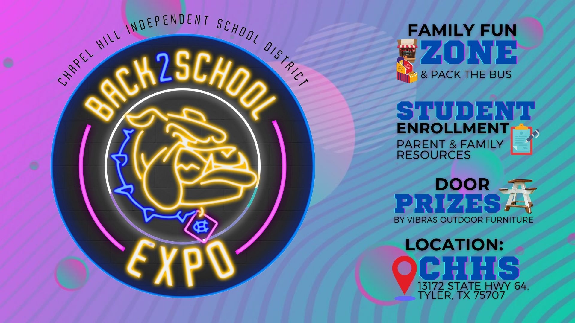 You're Invited to our 2023 Back to School Expo happening on August 5, 2023 from 3pm-6pm. 