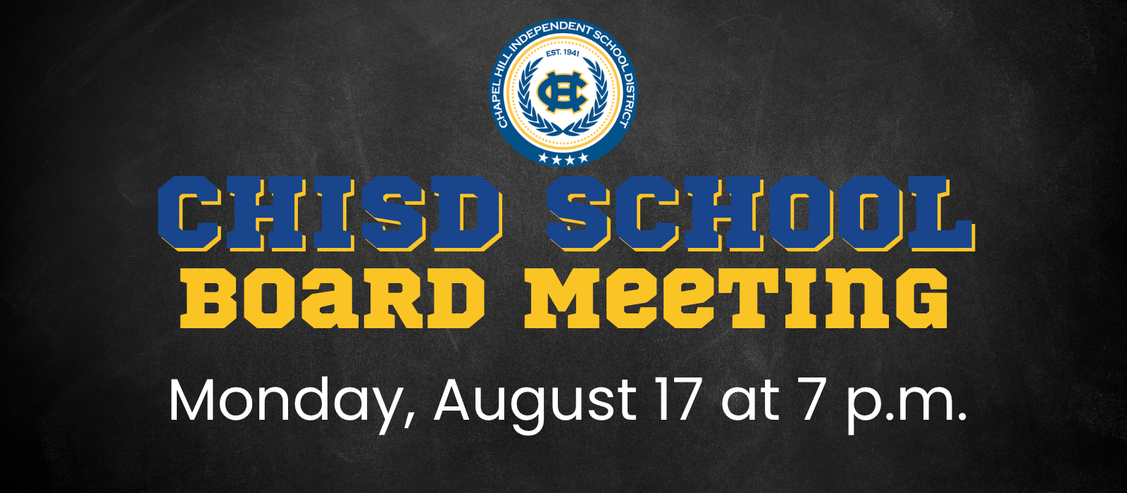 August school board meeting