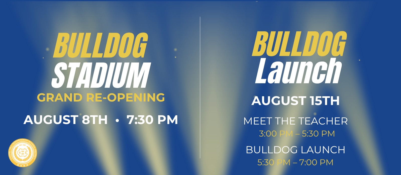 Stadium and Launch events