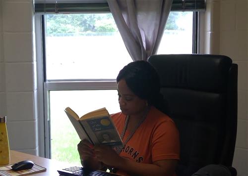 Woman reading