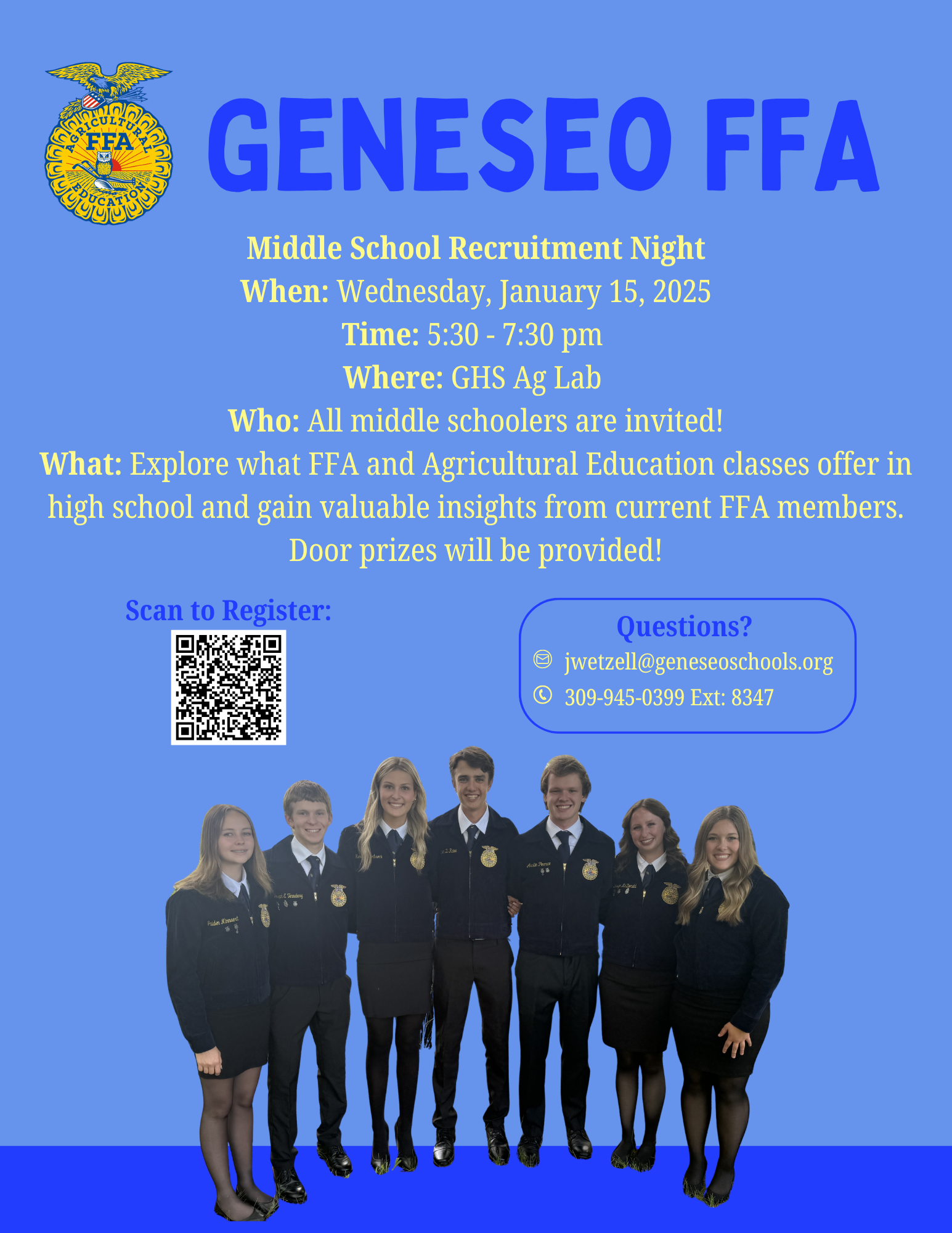 You're Invited to Geneseo FFA Recruitment Night!