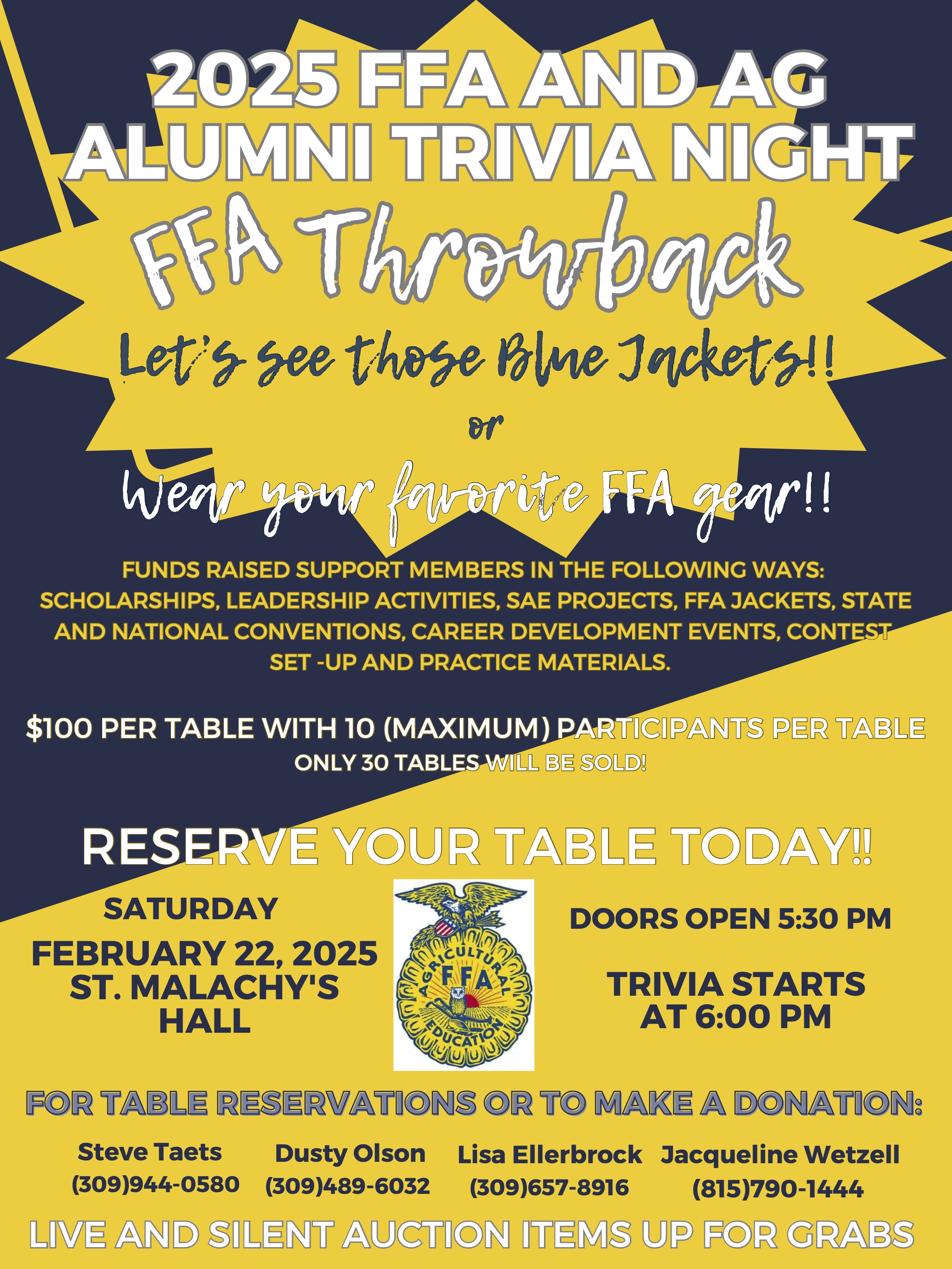 FFA Alumni Trivia Night