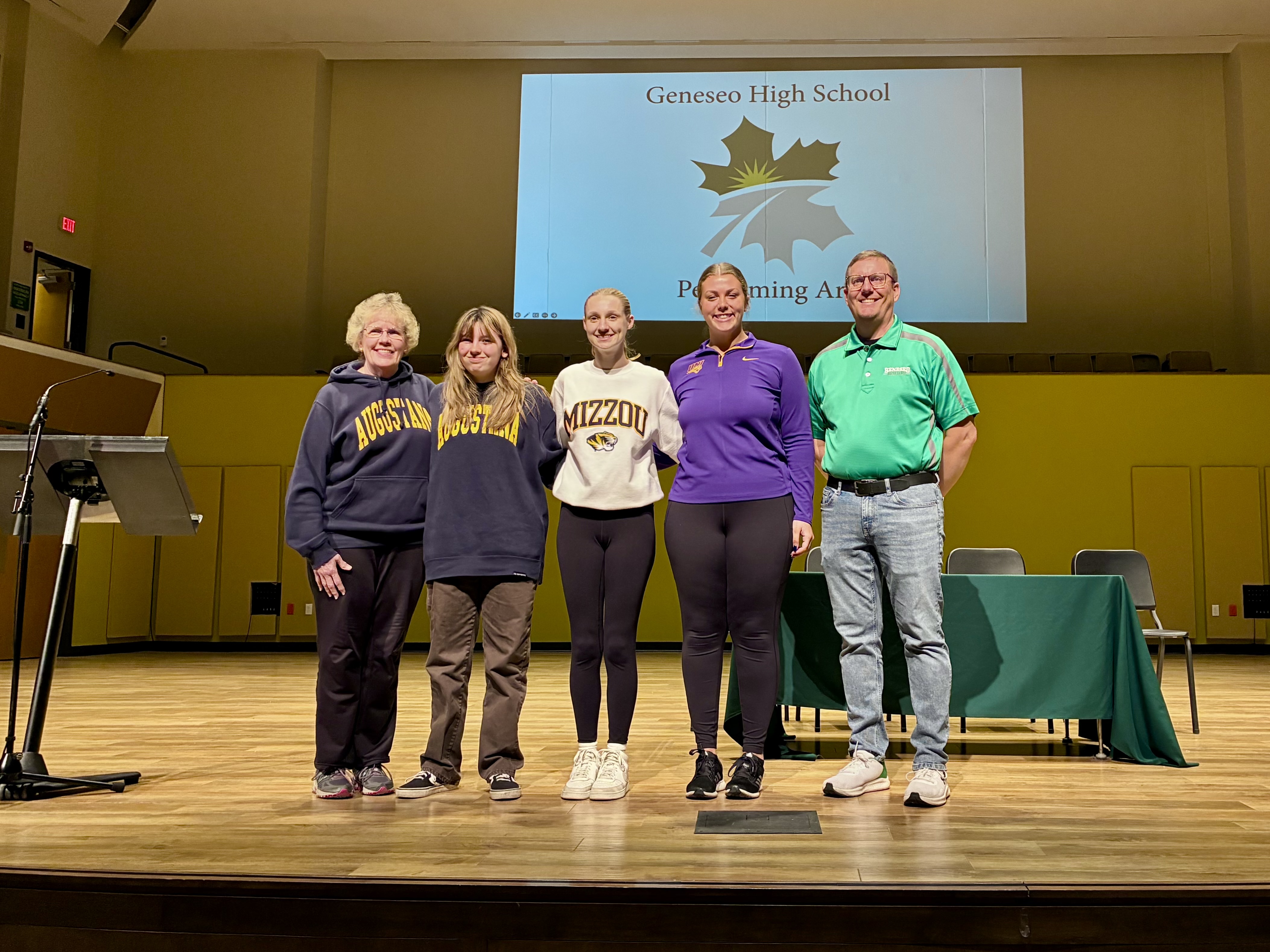 Geneseo High School celebrates seniors at fine arts signing day