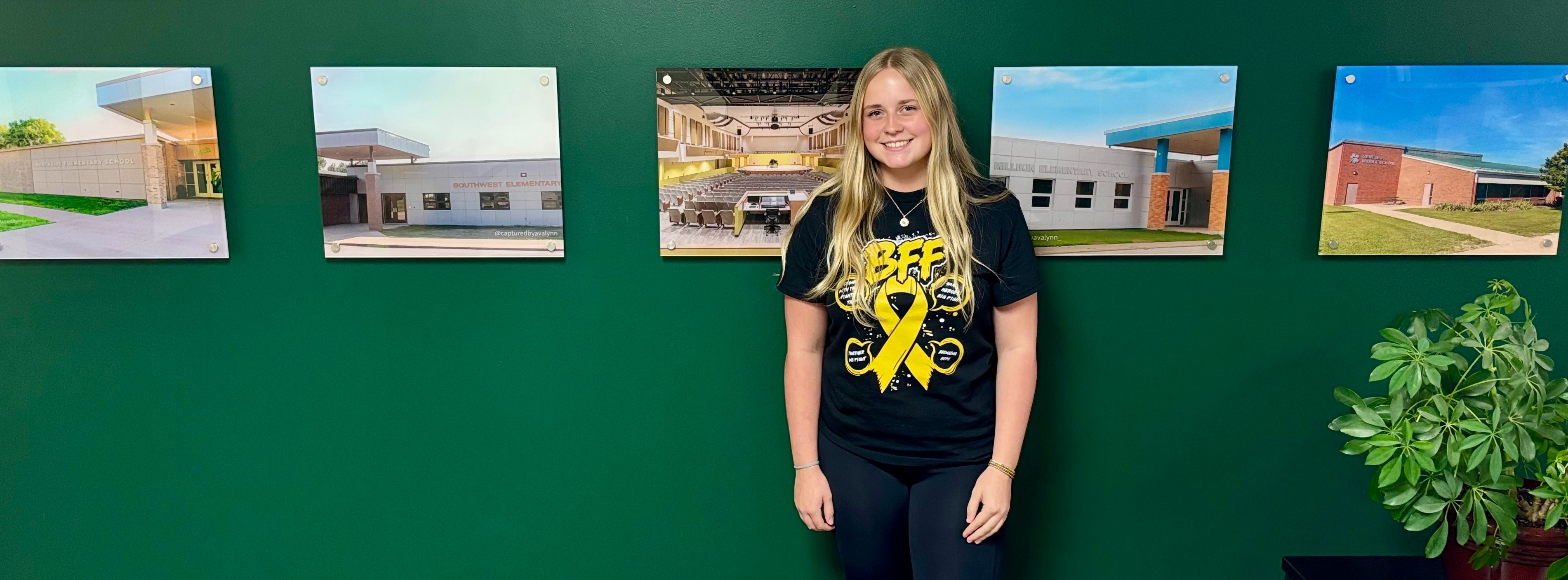 GHS senior's photography featured in new district office wall display