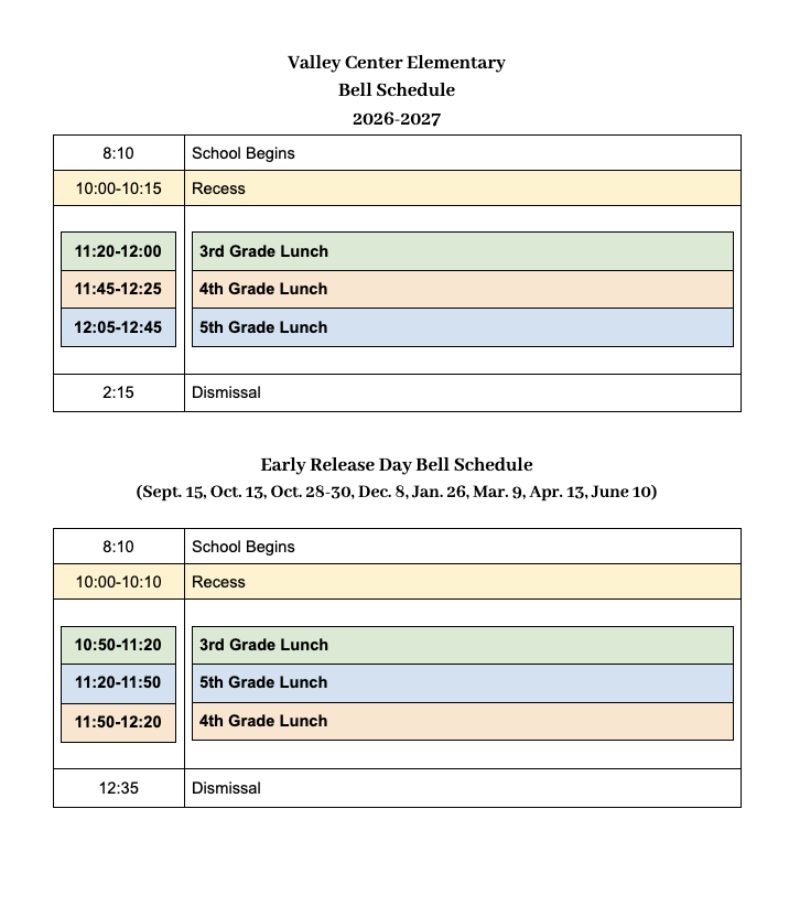 Schedule