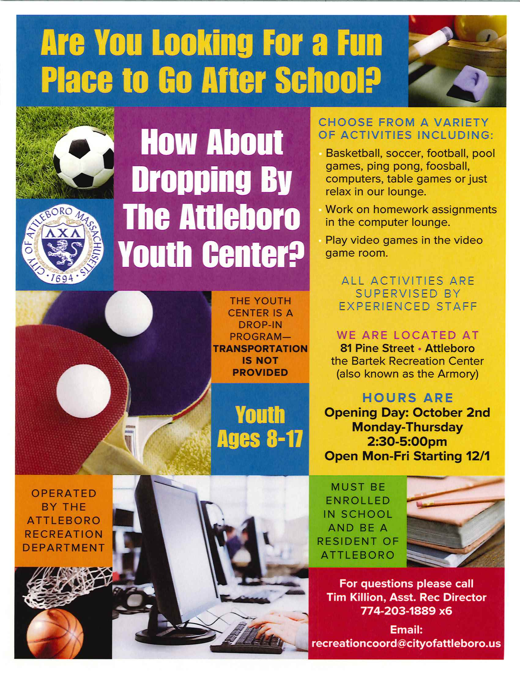 Youth Center flyer 23-24