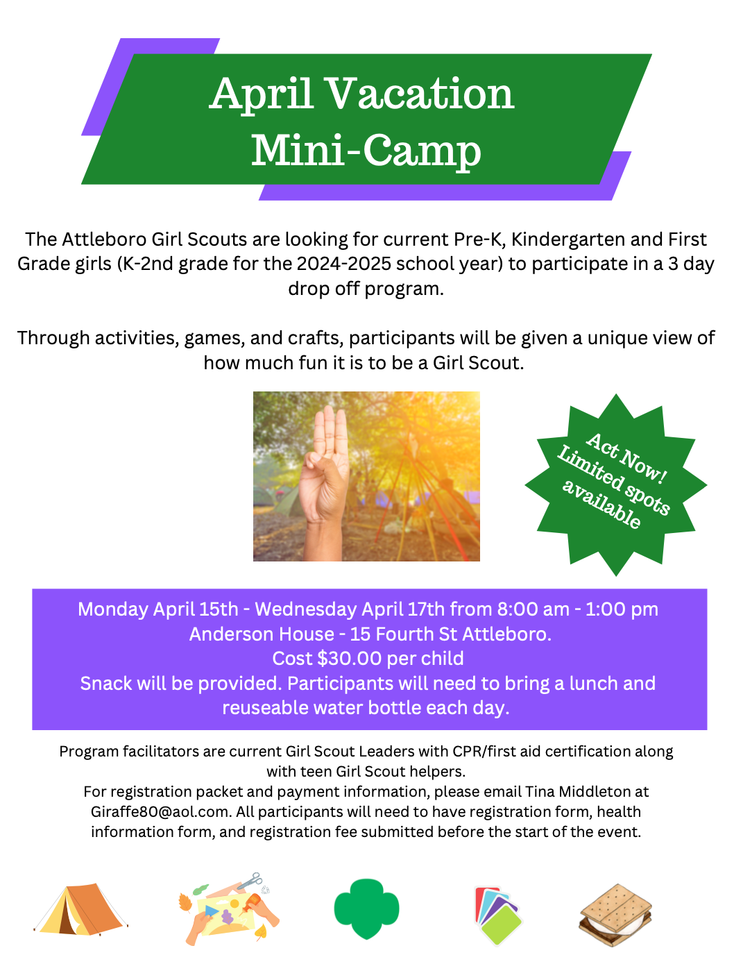 Girl Scouts April Vacation Mini Camp