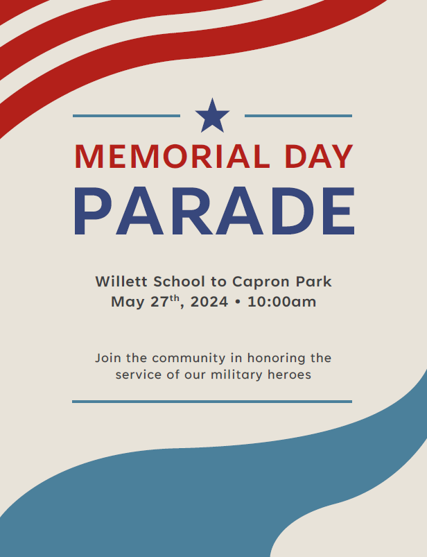 memorial day parade flier