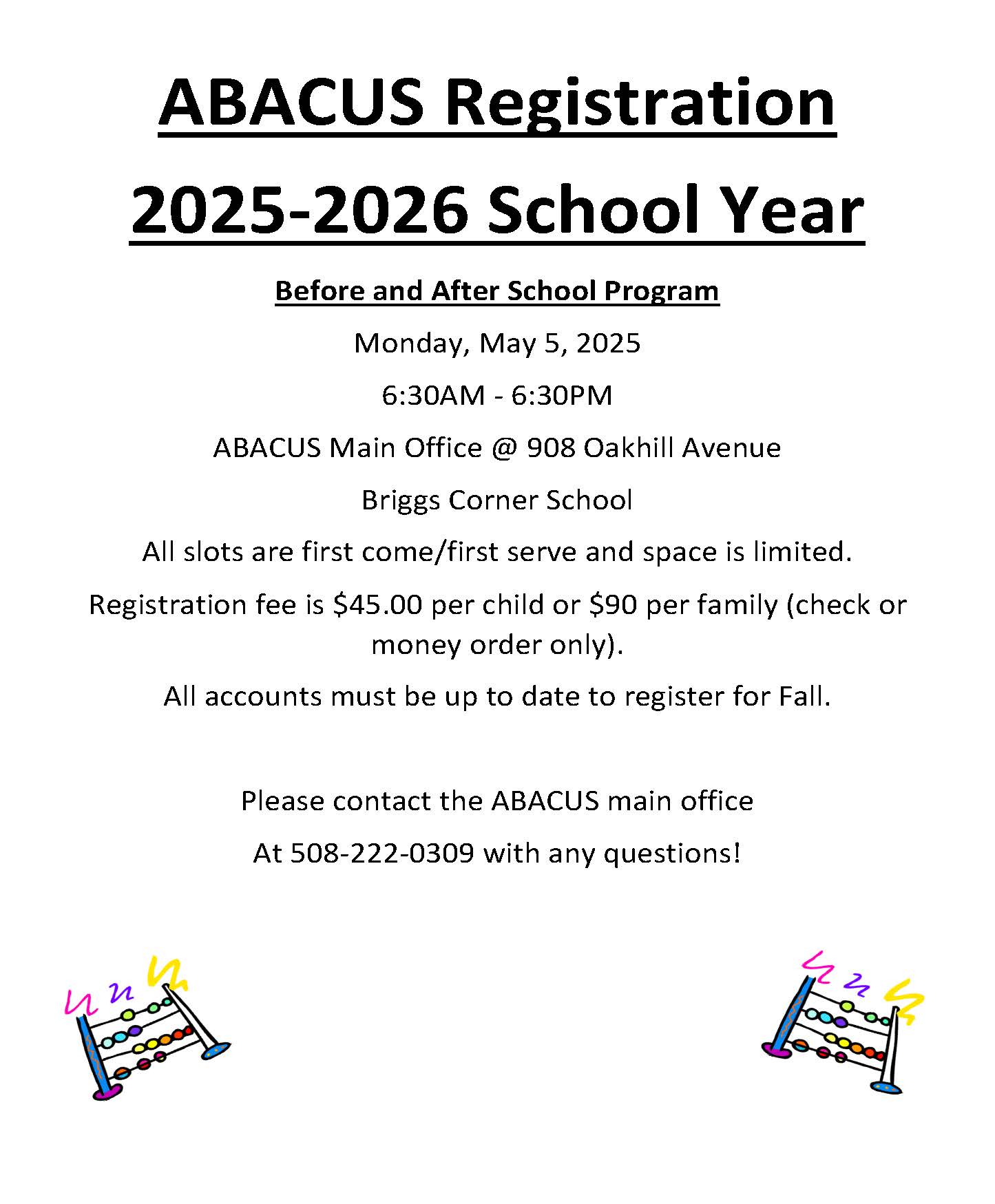 ABACUS Registration