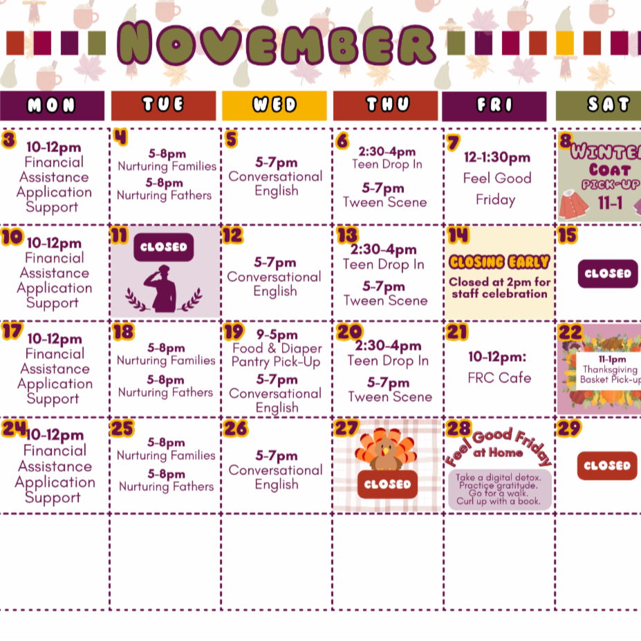 October FRC calendar 1